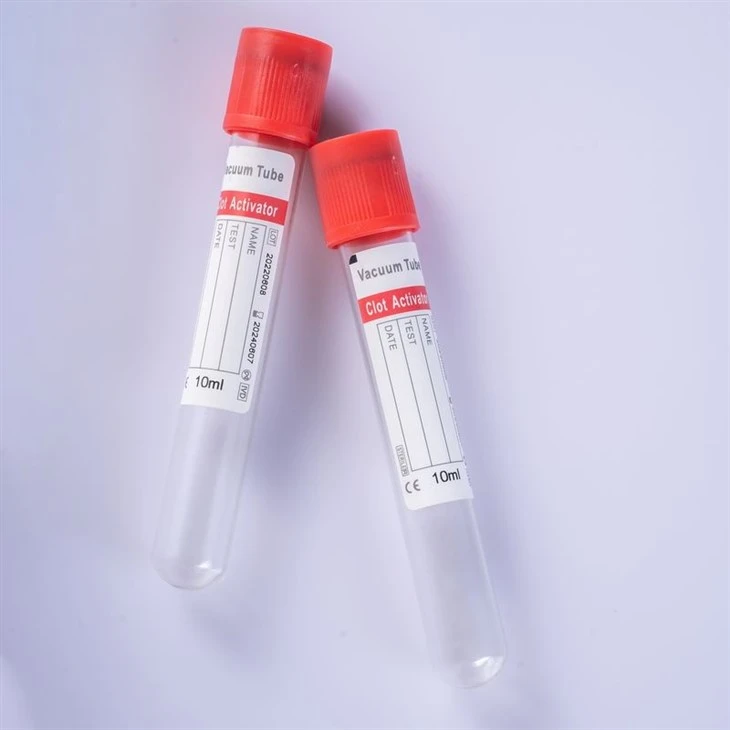 Clot Activator Red Cap Disposable Vacuum Blood Collection Tube