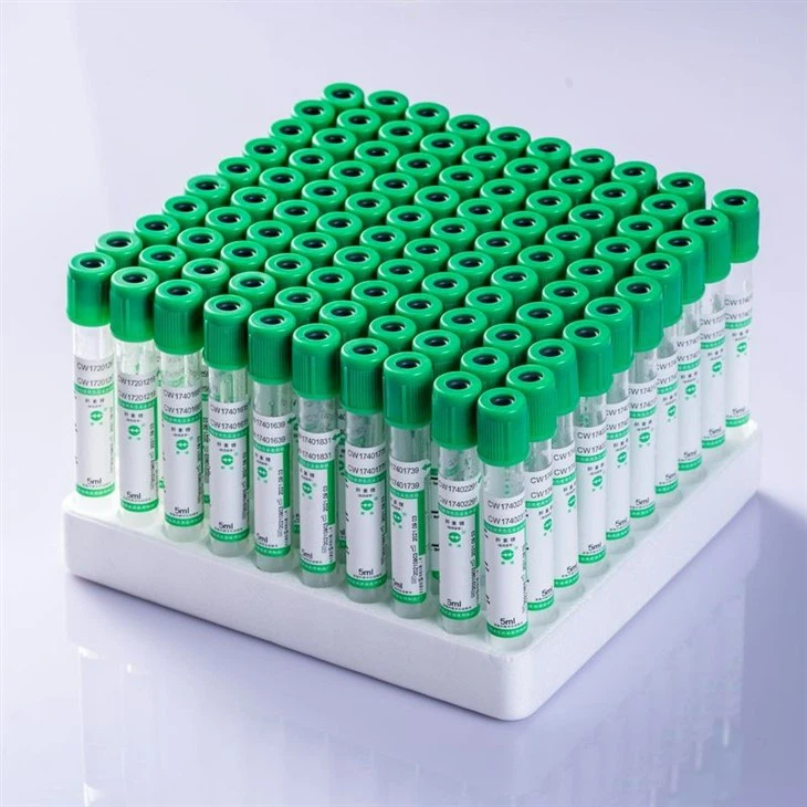 Disposable Heparin Lithium/Sodium Vacuum Blood Collection Tube
