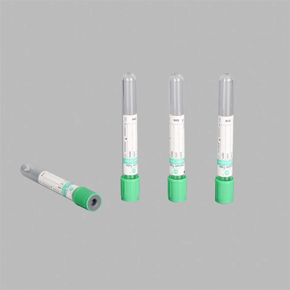 Heparin Lithium/Sodium Tube Glass Or Plastic Vacuum Blood Sample Collection Tube