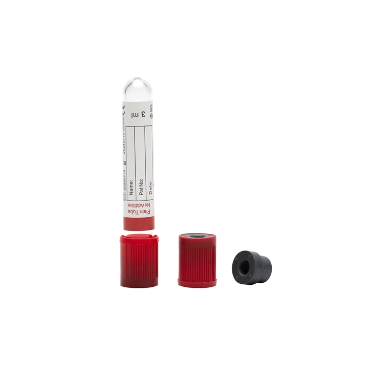 No Activator Red Cap Disposable Vacuum Blood Collection Tube